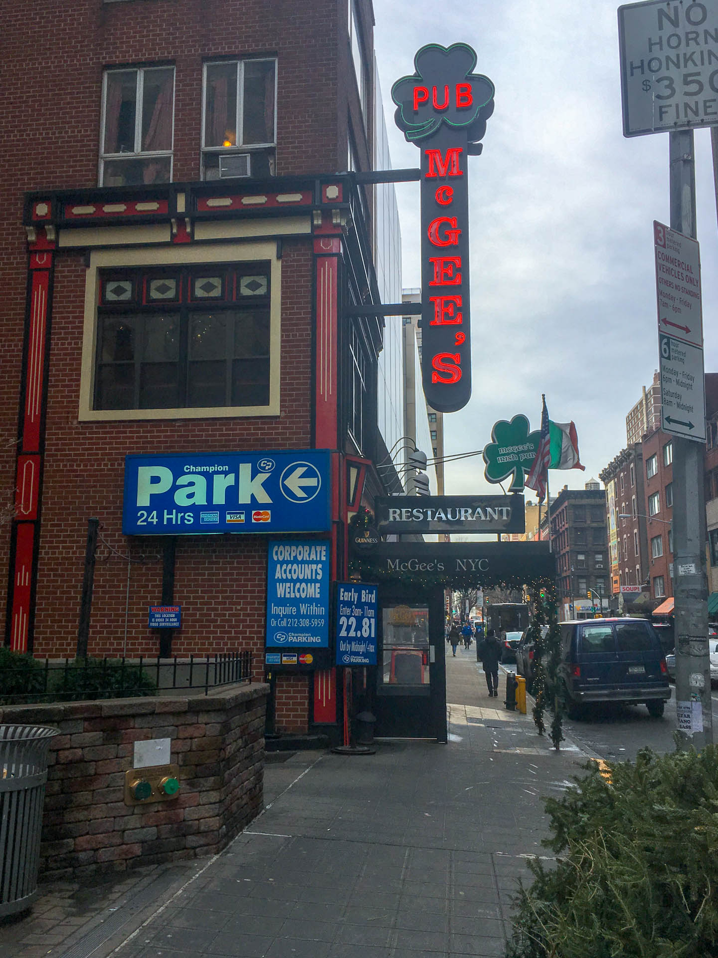 Photo of the sign and outside of McGee's Pub from How I Met Your Mother